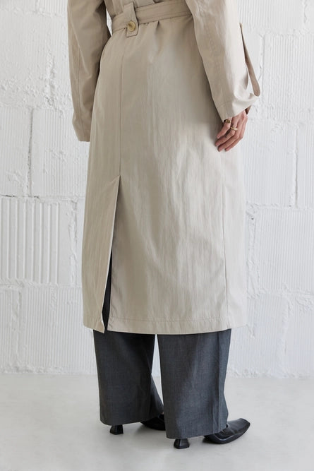 Janie Trench Coat - Light Beige