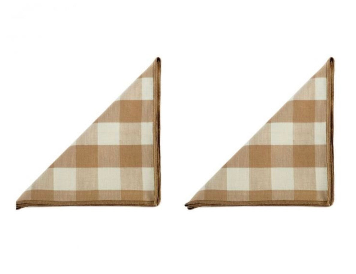 Servilletas Vichy Beige