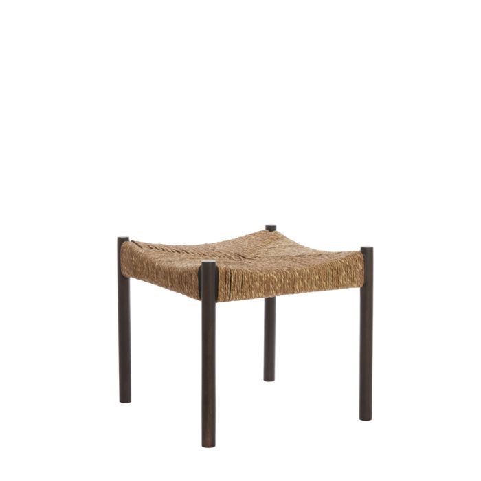 Stool DELIS Wood Dark Brown
