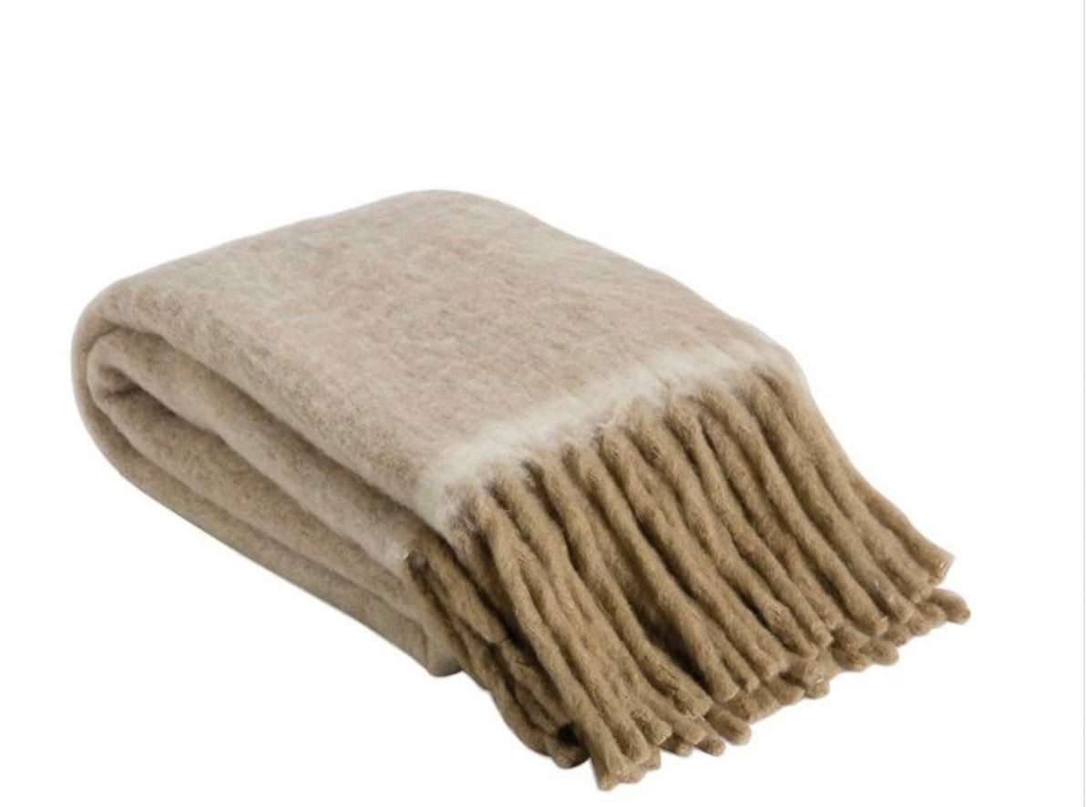 Manta Lana Beige