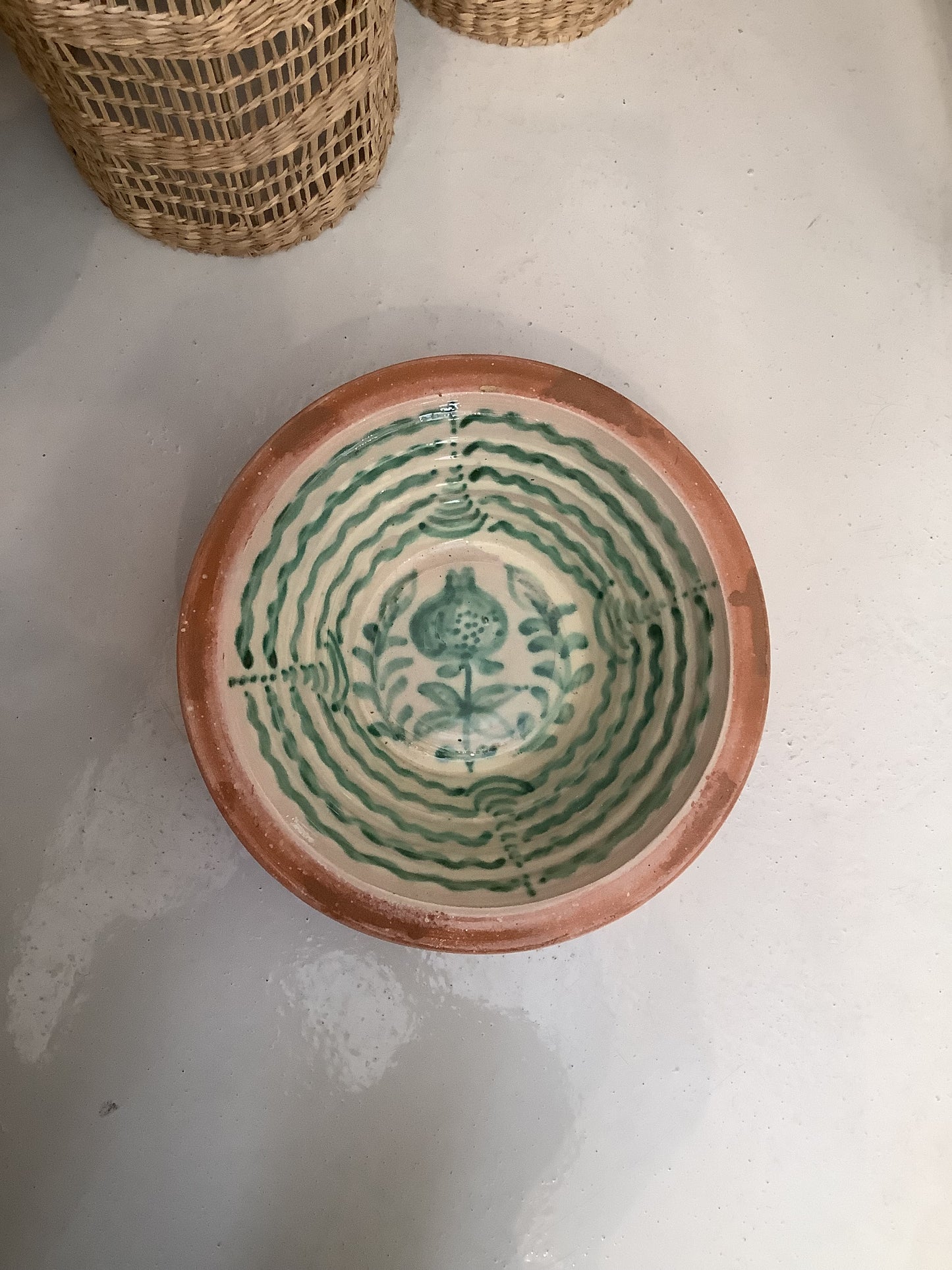 Lebrillo Cerámica Verde Pequeño