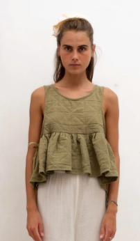 Monet Top Rushes Jacquard Cotton