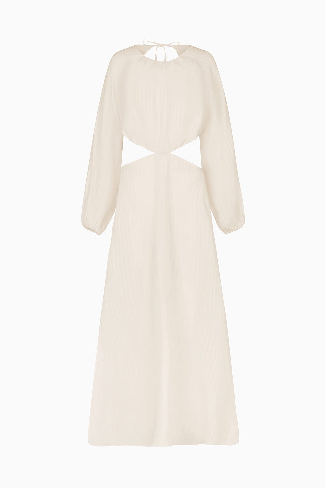 Emilia Cut-Out Maxi Dress in Off-White by Arkitaip