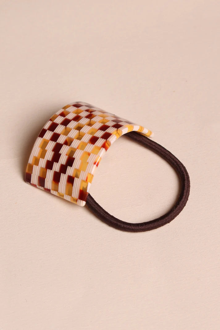 Acetate Elastic - Checkerboard