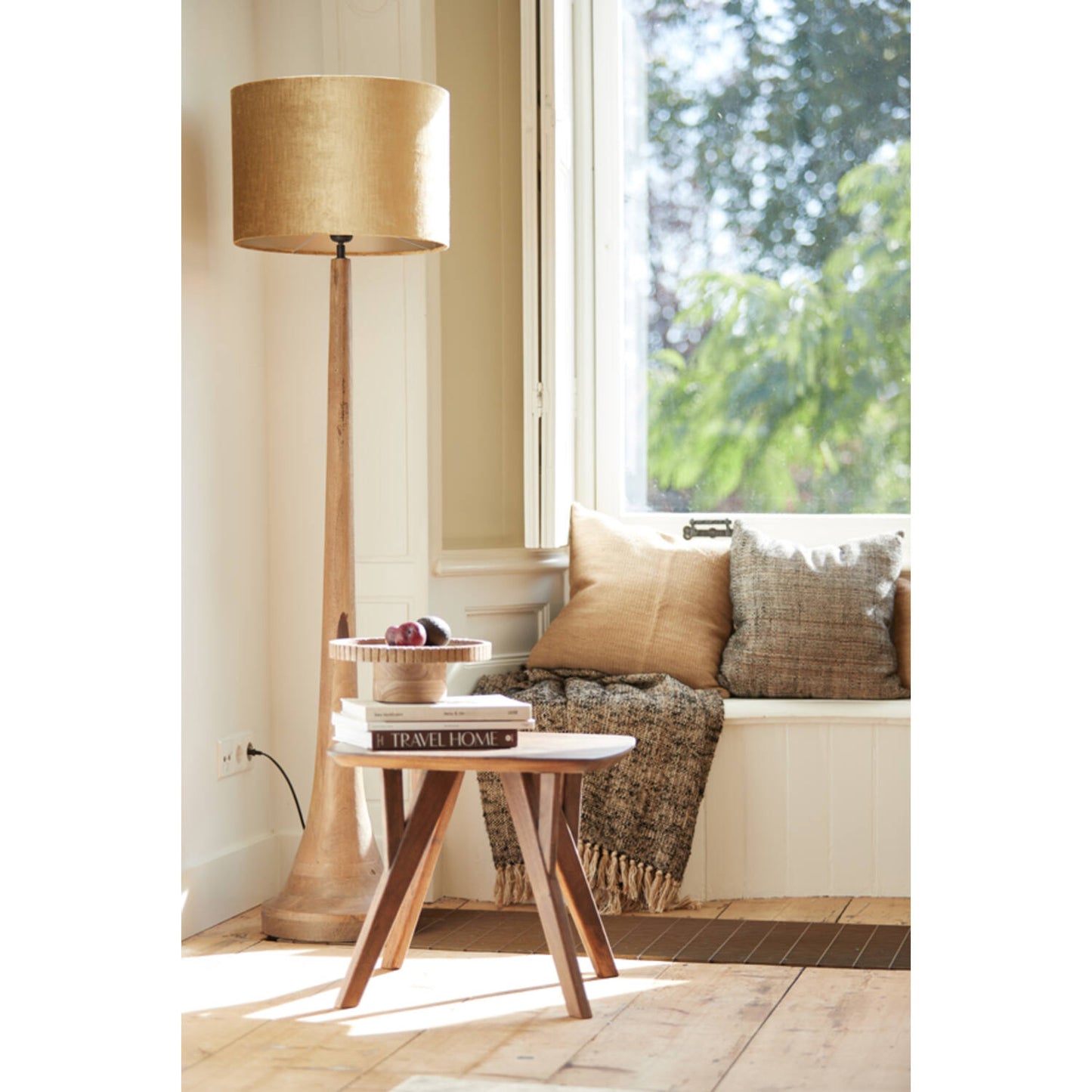 Floor Lamp Jovany - Natural Matte Wood
