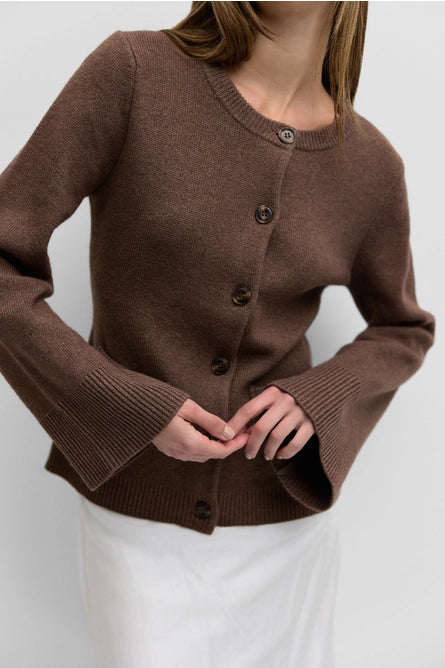 Tyler Cardigan - Chestnut Brown