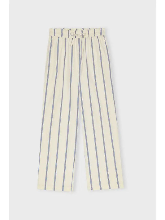 Moon Pants Stripe - Blue/Ecru