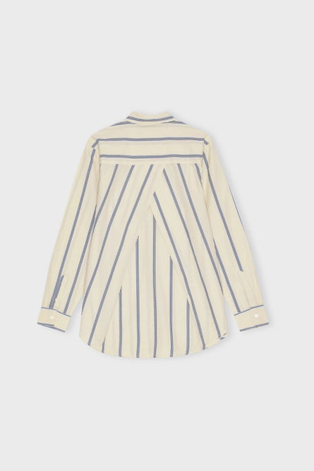 Gaia Shirt Striped - Blue/Ecru