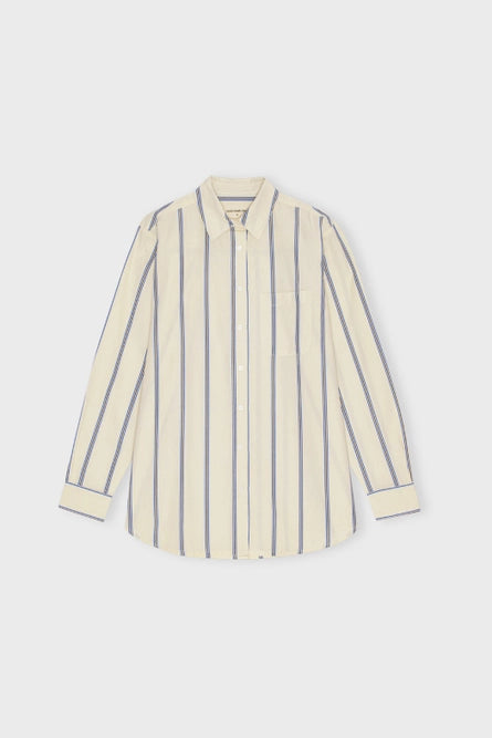 Gaia Shirt Striped - Blue/Ecru