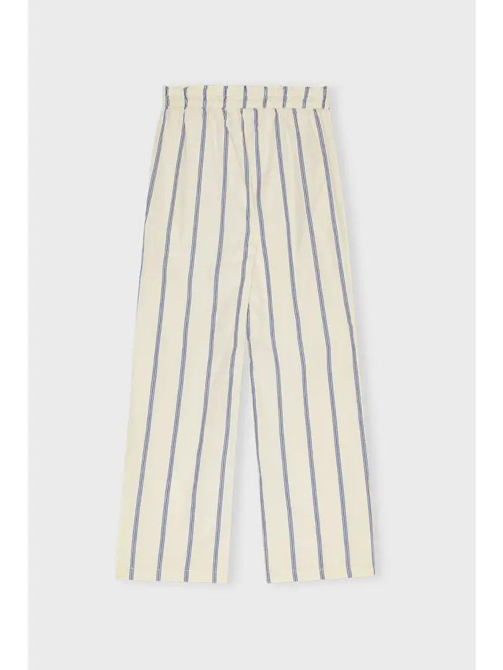 Moon Pants Stripe - Blue/Ecru